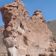 Strange rock formation, more than 40 meters high